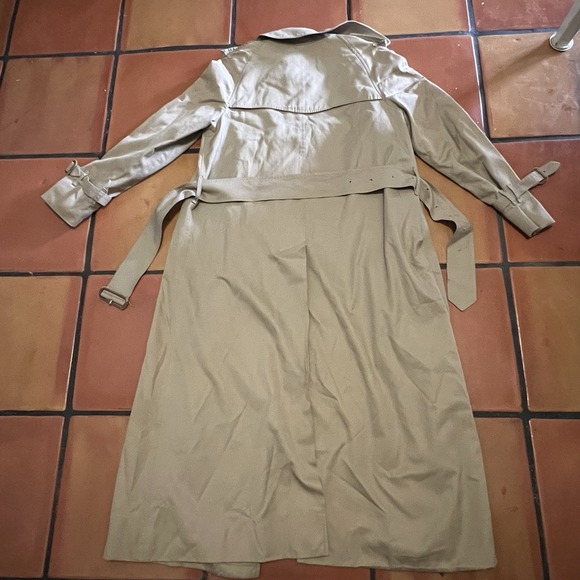 Vintage Burberrys Women's Trench Coat Made in England Nova Check Small - Picture 5 of 9